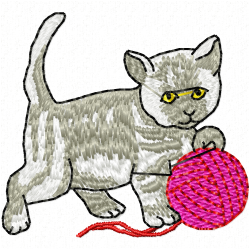 Cats Embroidery Design 12 Cats Embroidery Design 12